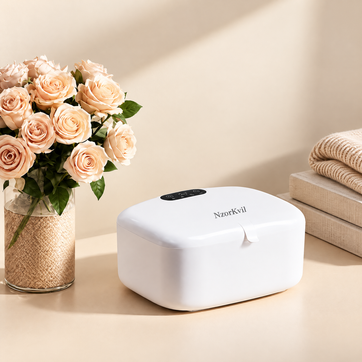 NzorKvil Compact Lingerie Care Box – Countertop Underwear Care Appliance for Small Garments